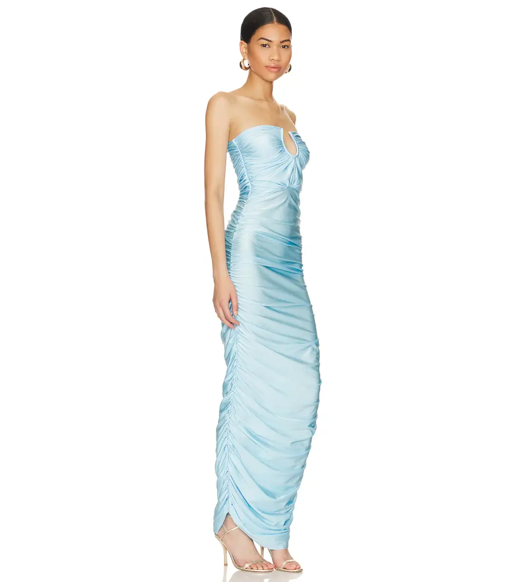 Baobab Magalenha Strapless Maxi Dress in Ice Blue Size S / AU 8 for rent on The Volte - main image
