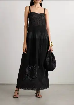 Zimmermann Halliday Lace Trim Slip Dress Black Size 3 / AU 14 for rent on The Volte - image 1