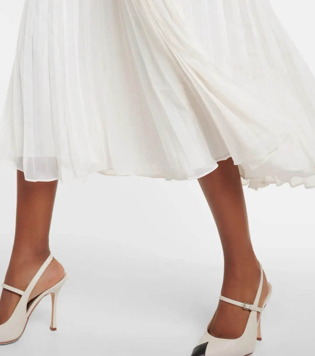 Self Portrait Sequined Bouclé Midi Dress in Cream Size 10 for rent on The Volte - main image