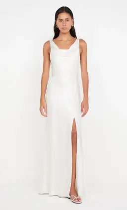Bec And Bridge Austen Cowl Neck Maxi Dress In Ivory Size AU 10 for rent on The Volte - image 1