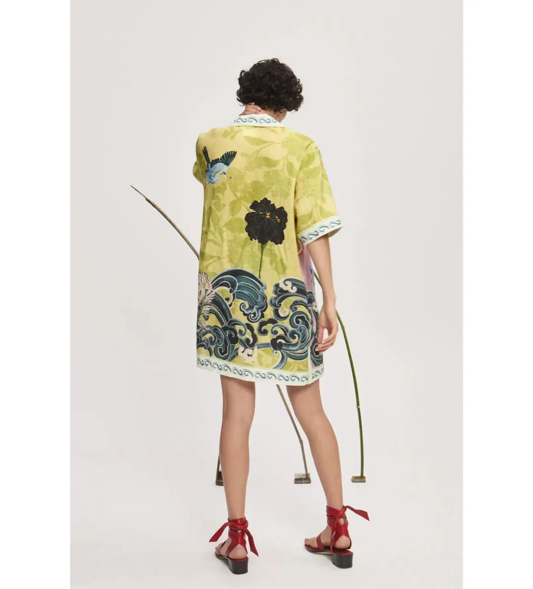 Rochester Mini Shirtdress Multi Size 10 for rent on The Volte - main image