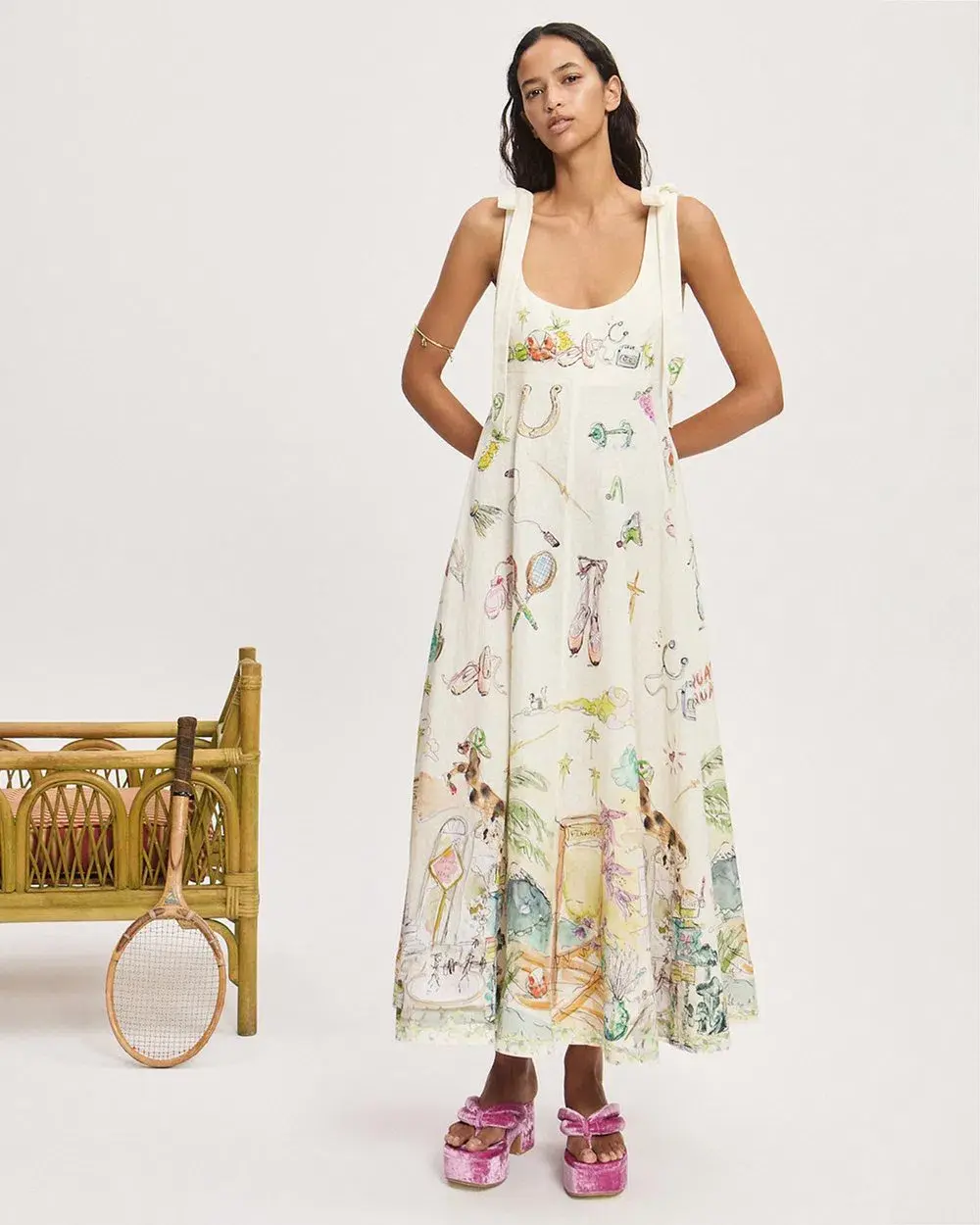 Alemais Anouk Ballet Sundress Print Size AU 10 for rent on The Volte - main image