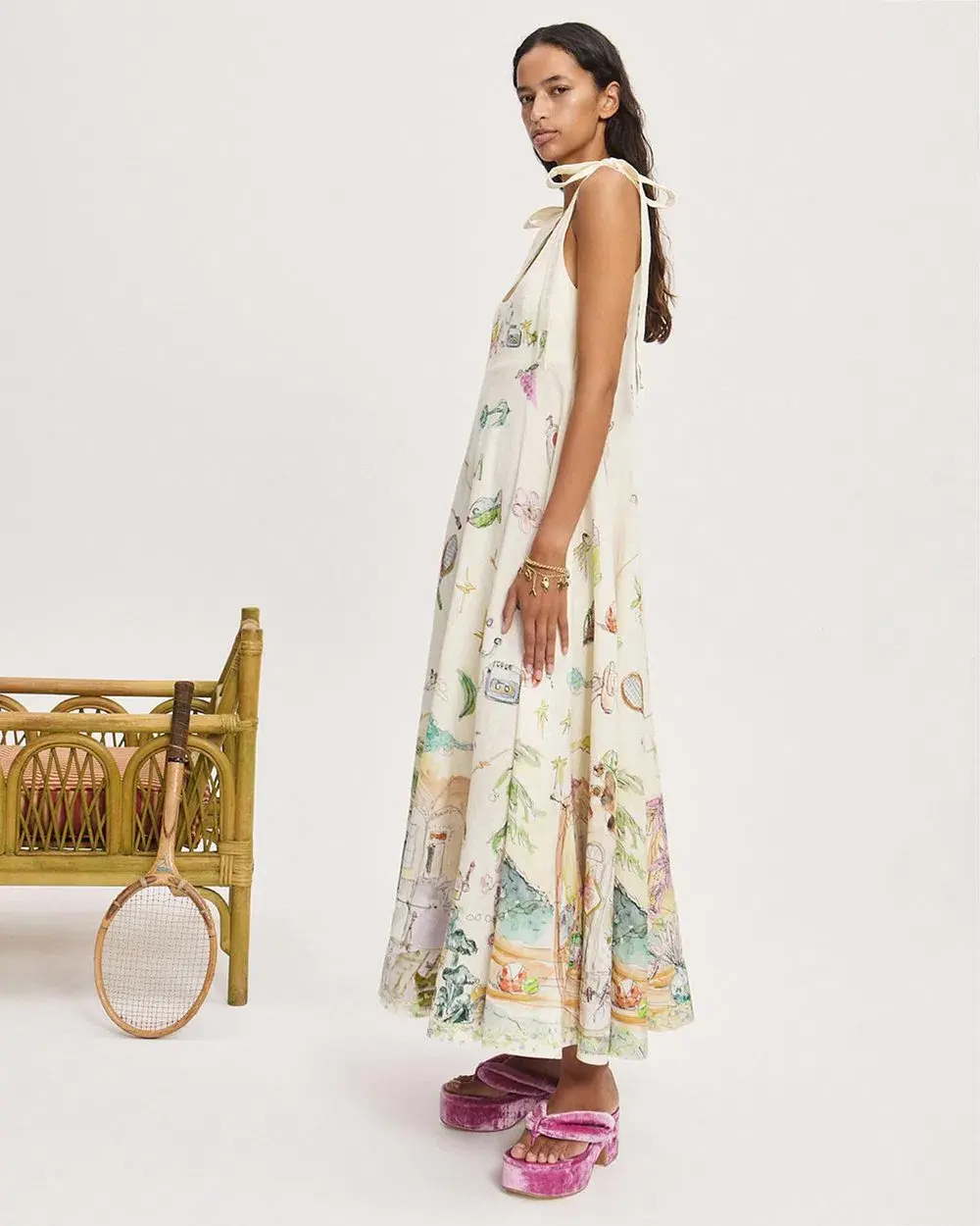 Alemais Anouk Ballet Sundress Print Size AU 10 for rent on The Volte - main image