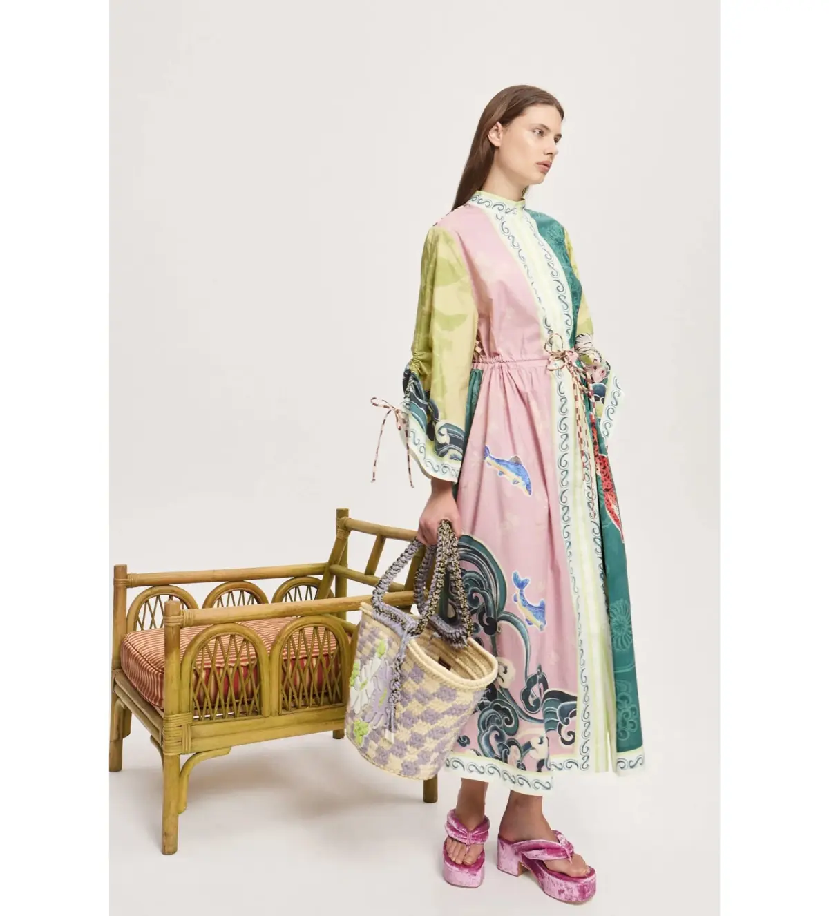 Alemais Rochester Shirtdress Midi Dress Multi Size 10 - Image 2