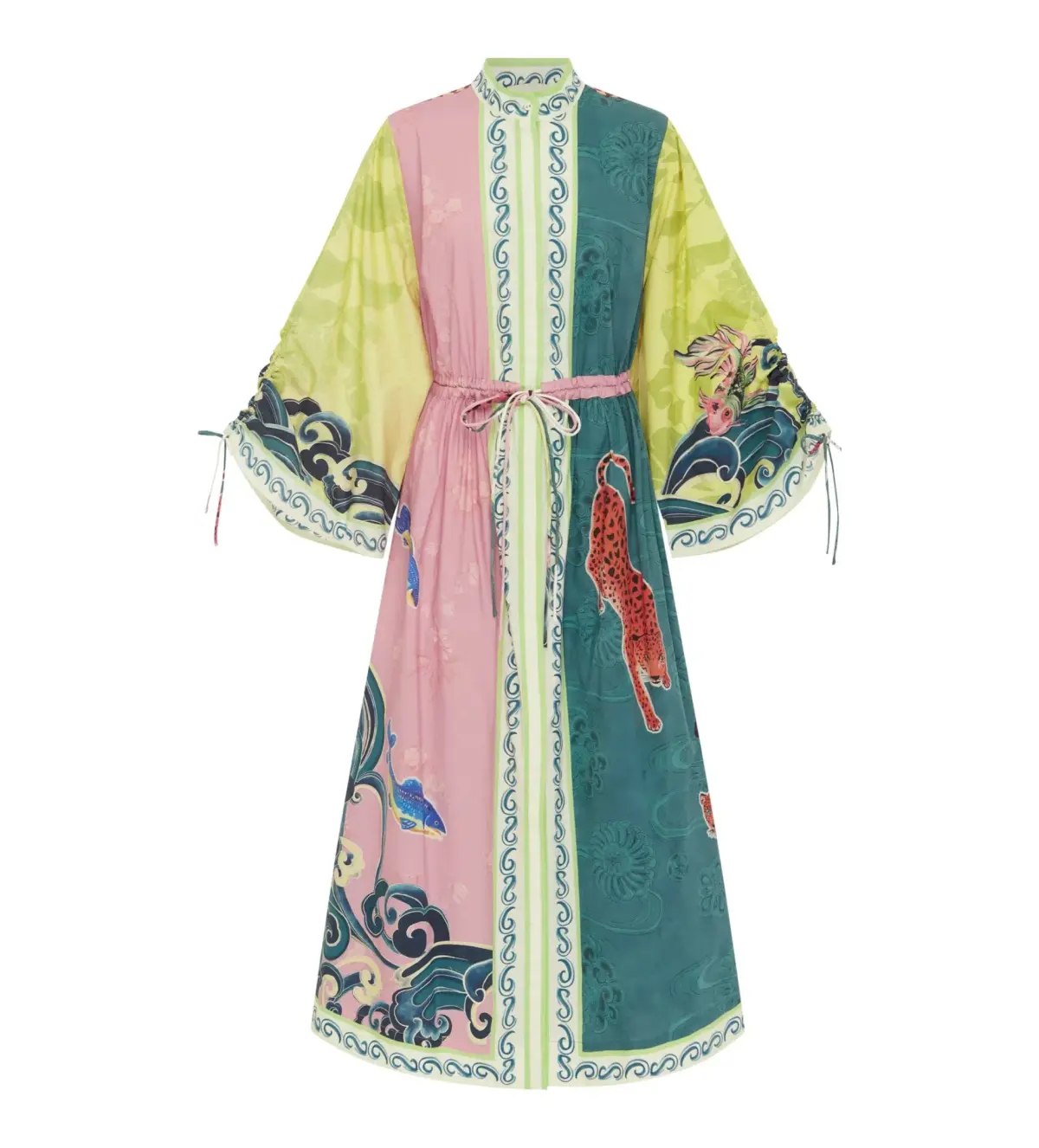 Alemais Rochester Shirtdress Midi Dress Multi Size 10 - Image 4