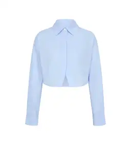 Aje Havana Cropped Shirt Cornflower Blue Size 12 for rent on The Volte - image 5