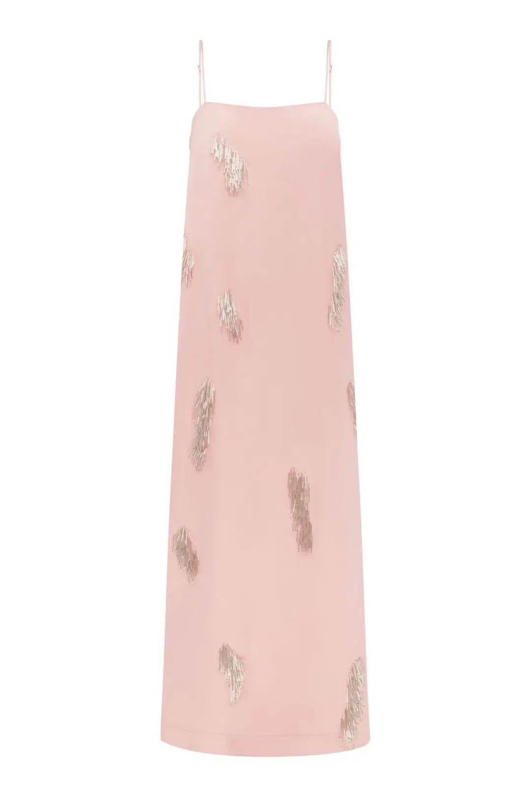 Alemais Cindy Embellished Slip Midi Dress Pink Size 6 for rent on The Volte - main image