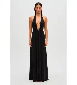 Misha Jennifer Cupro Maxi in Black Size 10