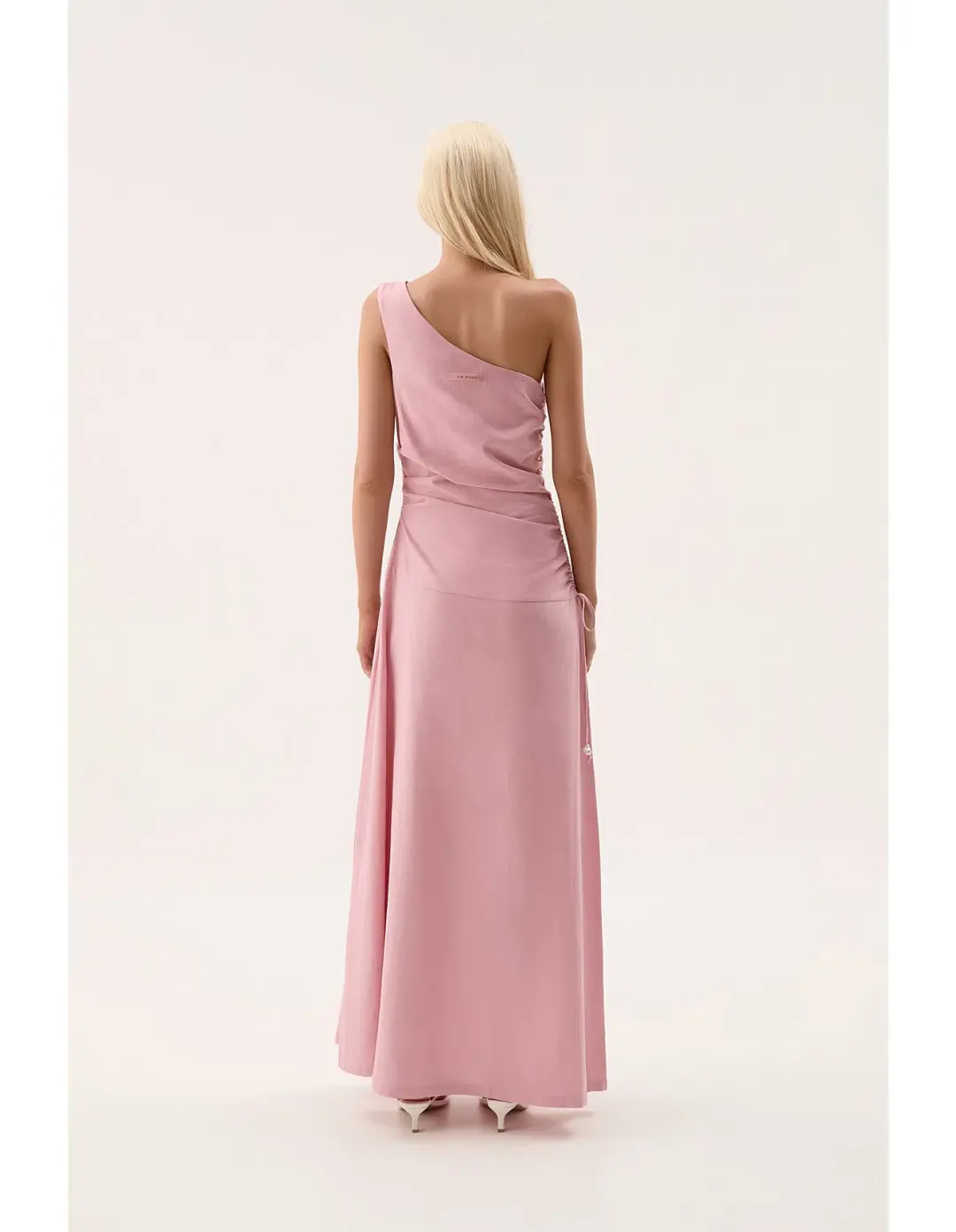 Aje Daze One Shoulder Maxi Dress in Dusty Pink Size AU 8 for rent on The Volte - main image