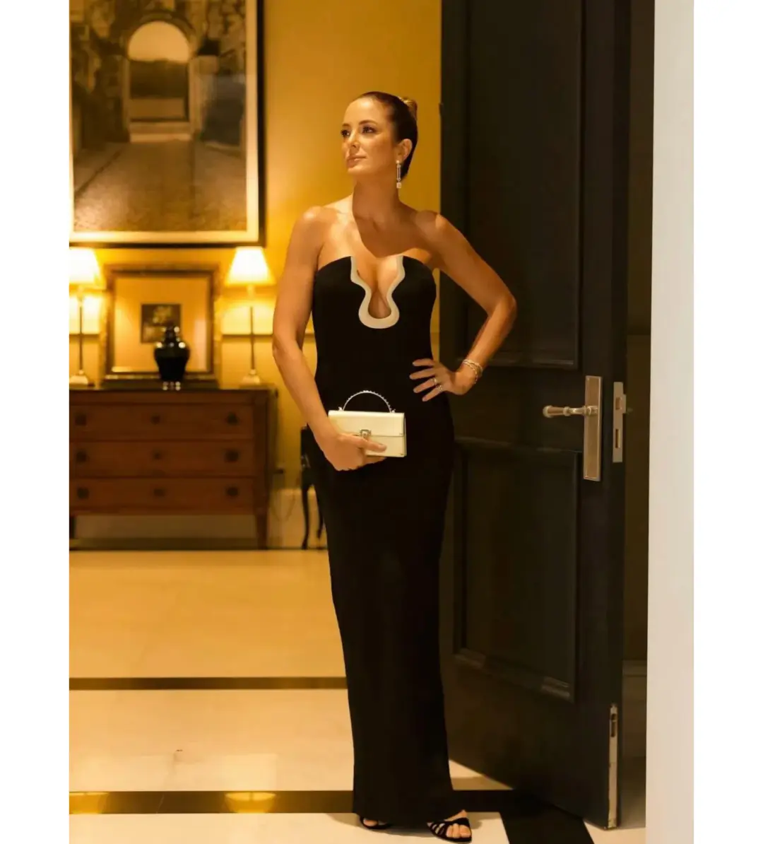 Cult Gaia Abril Gown In Black for rent on The Volte - main image