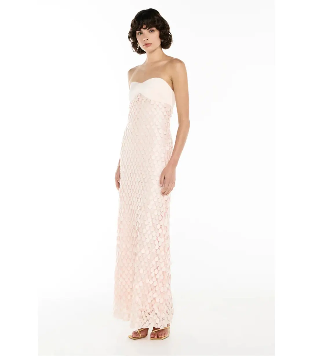 Manning Cartell Supreme Extreme Maxi Gown Rosewater Pink Size AU 10 for rent on The Volte - main image
