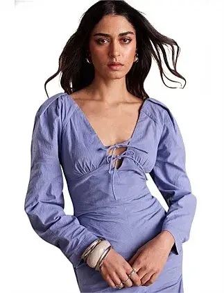 Sovere Emara Mini Dress in Purple Size AU 8 for rent on The Volte - main image