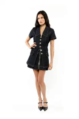 ALICE By Alice McCall Blaze Skirt Indigo Size 12 for rent on The Volte - image 5