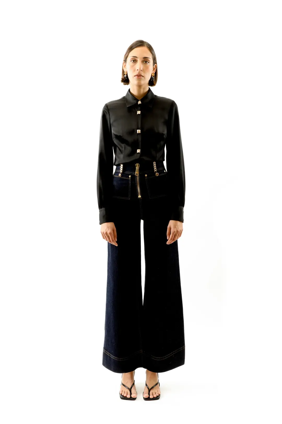ALICE By Alice McCall Mystic Jean Black Size AU 12 for rent on The Volte - main image