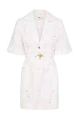 Aje Ana Mini Dress Ivory Size 12 for rent on The Volte - image 5