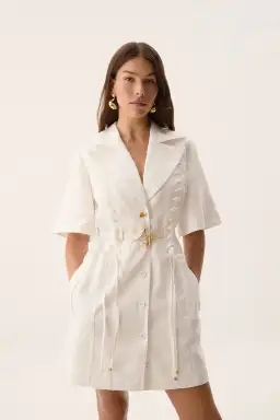 Aje Ana Mini Dress Ivory Size 12 for rent on The Volte - image 3