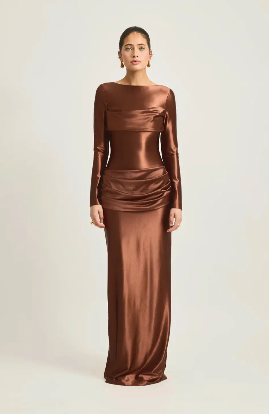 Tojha Hadleigh Maxi Dress Brown Size S / AU 8 for rent on The Volte - main image