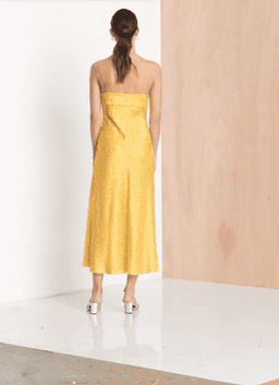 Bec & Bridge Only In Paris Slip Dress Yellow Size 10