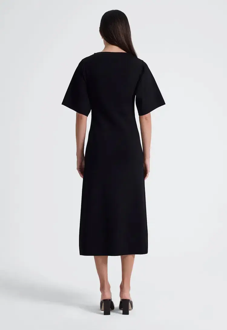 Jac + Jack Write Midi Dress Black Size AU 6 for rent on The Volte - main image