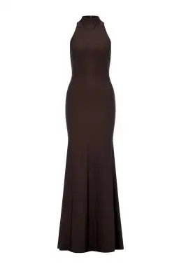 Alamour Santana Chocolate Maxi Dress Size 12 for rent on The Volte - image 1