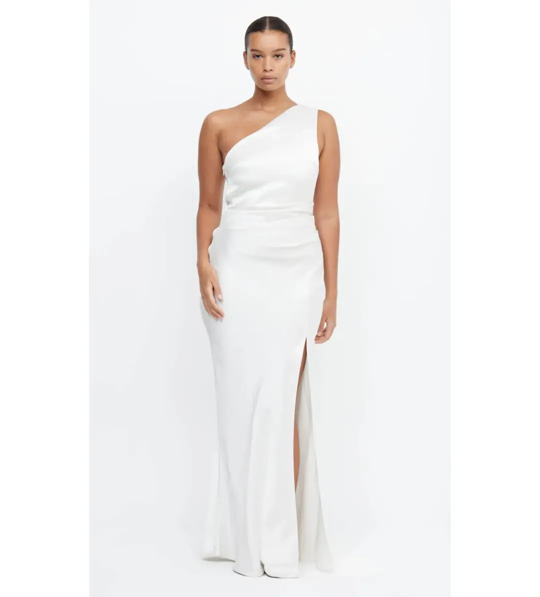 Bec & Bridge The Dreamer Asym Maxi Dress in Ivory Size 12 for rent on The Volte - main image