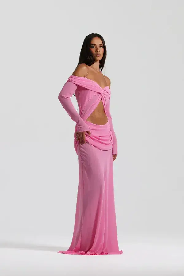 Natalie Rolt Emily Gown Candy Pink Size XS/AU 6 for rent on The Volte - main image
