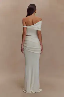 Meshki Irene Top & Skirt Set Ivory Size AU 8 for rent on The Volte - image 2