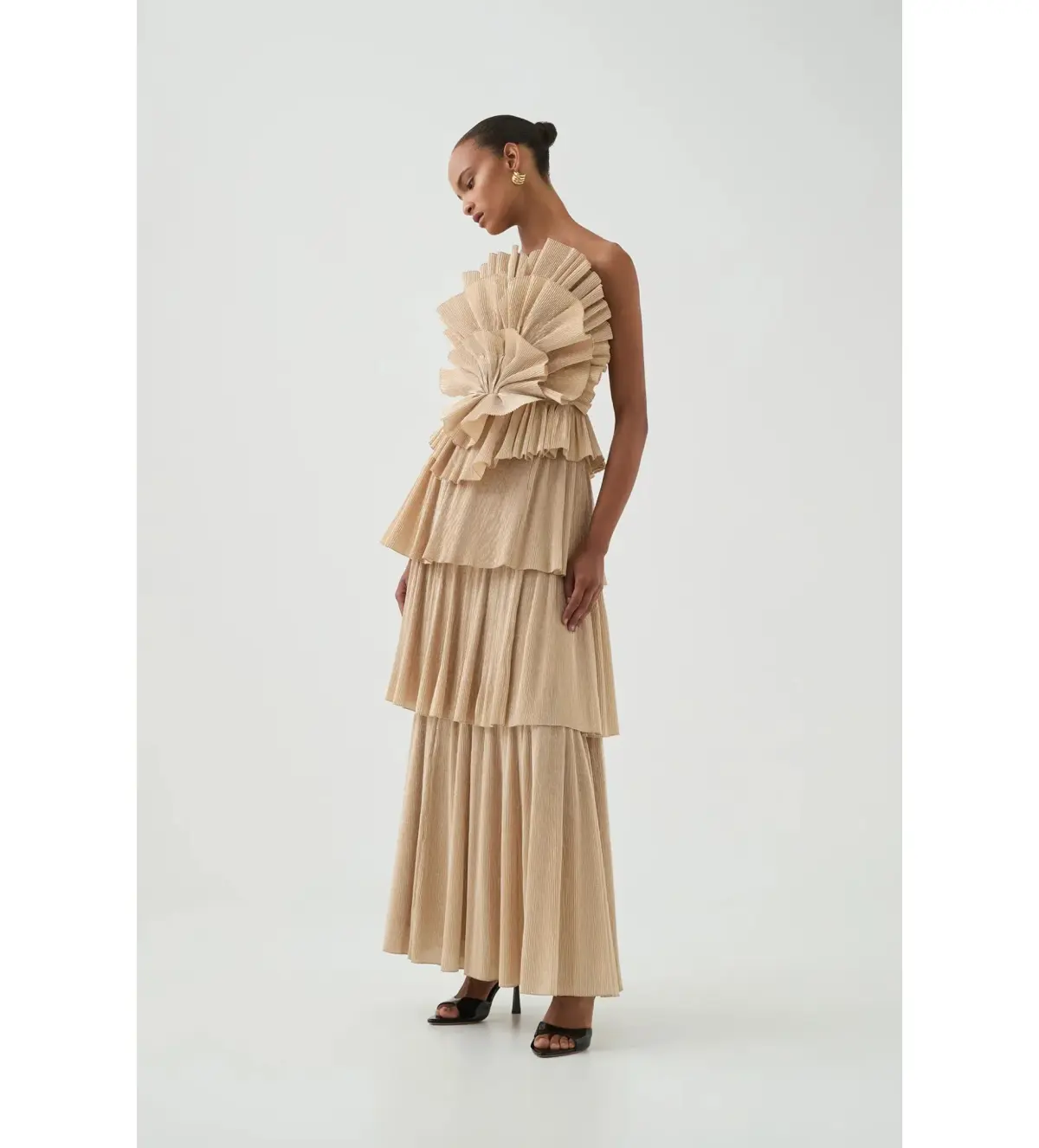 Aje Kyra Gown Gold Size AU 8  - Image 2