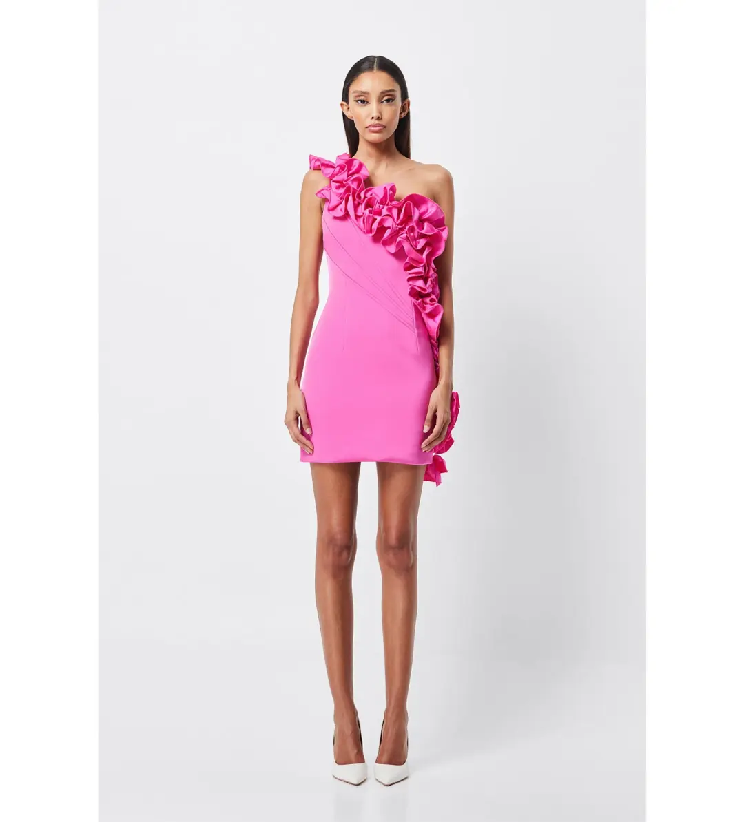Mossman Revelations Mini Dress Fuchsia Size 14 for rent on The Volte - main image