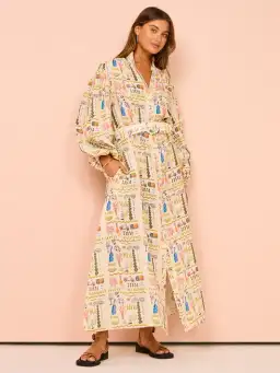 Palm Noosa Noddy Dress Maxi Verano Size AU 8