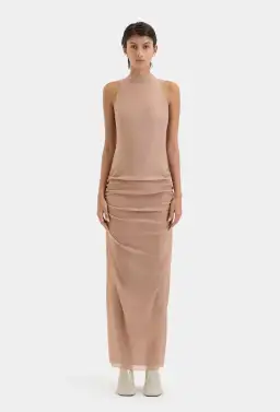 Sir the Label Ruby Open Back Gown Light Tan Size AU 8 for rent on The Volte - image 1