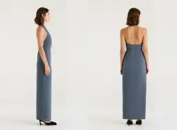Henne Vida Maxi Dress Slate Size 8 for rent on The Volte - image 3