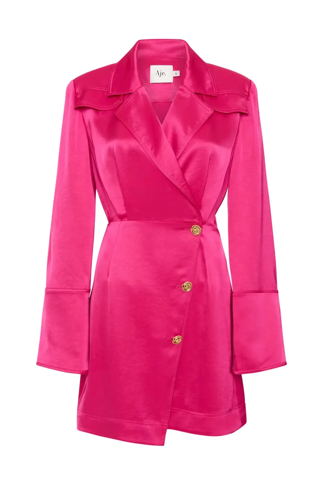 Aje Echo Mini Shirt Dress Pink Size AU 14 for rent on The Volte - main image