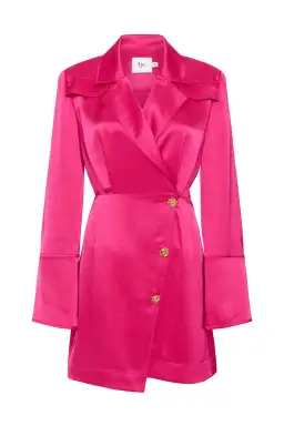 Aje Echo Mini Shirt Dress Pink Size AU 14 for rent on The Volte - image 4