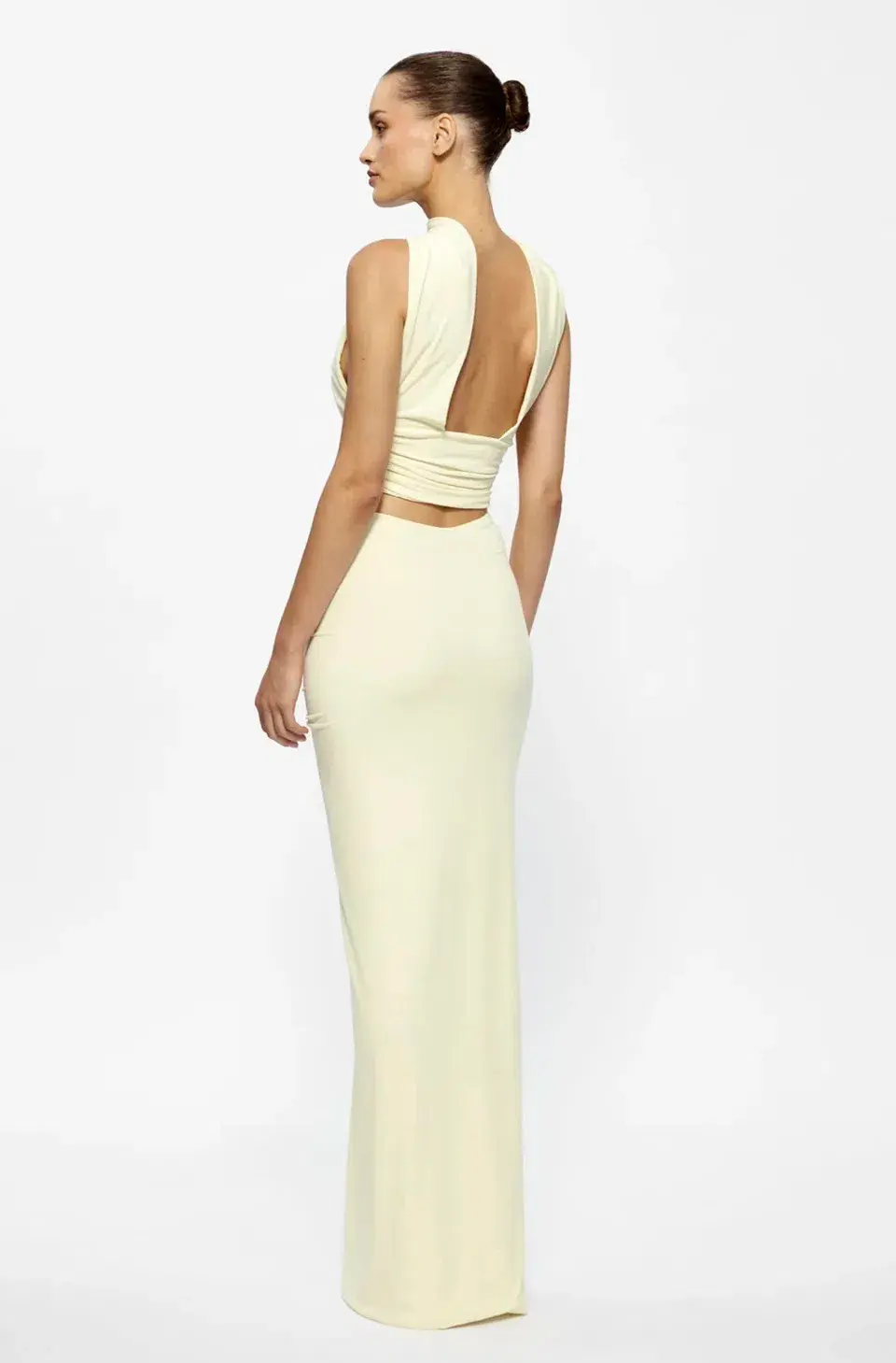 Effie Kats Cassidy Top with Kayson Skirt in Lemon Size 8 for rent on The Volte - main image