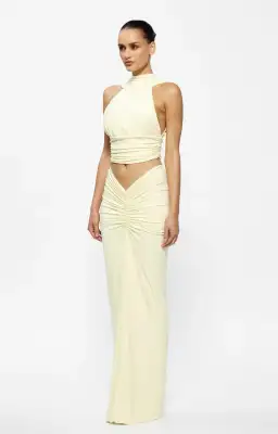 Effie Kats Cassidy Top with Kayson Skirt in Lemon Size 8 for rent on The Volte - image 1