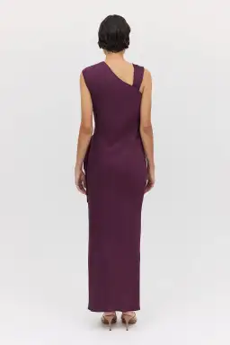 Bianca Spender Aubergine Satin Deviation Gown Size 10 for rent on The Volte - image 8