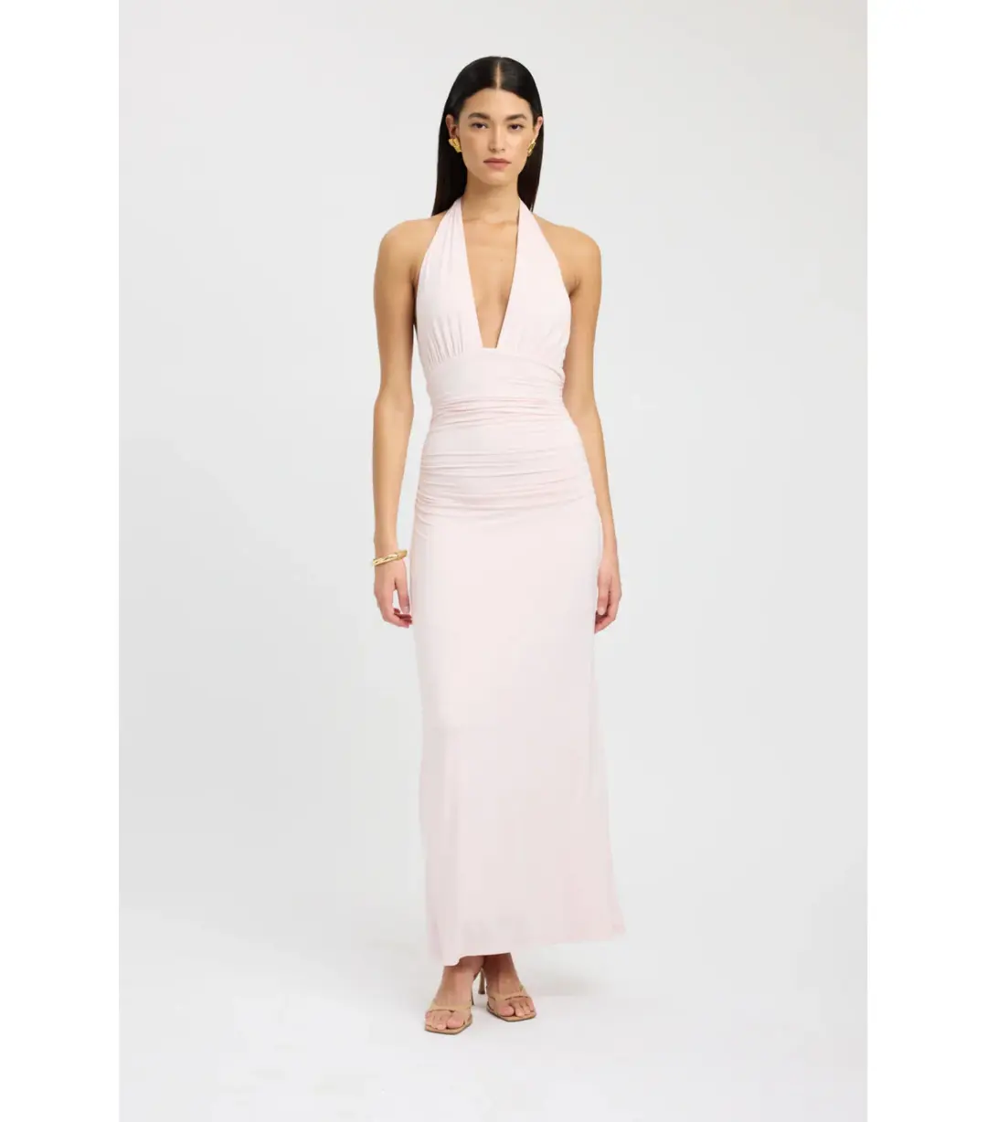 Kookai Leni Maxi Dress in Heavenly Pink Size AU 10 for rent on The Volte - main image