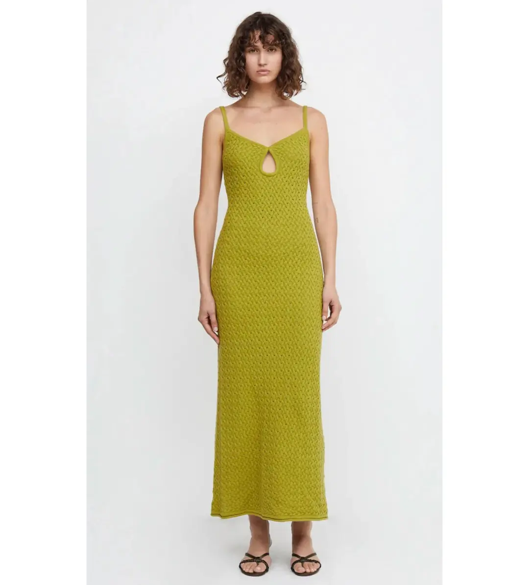 Bec and Bridge Effie Knit Key Maxi Dress in Fern Green Size 10 for rent on The Volte - main image