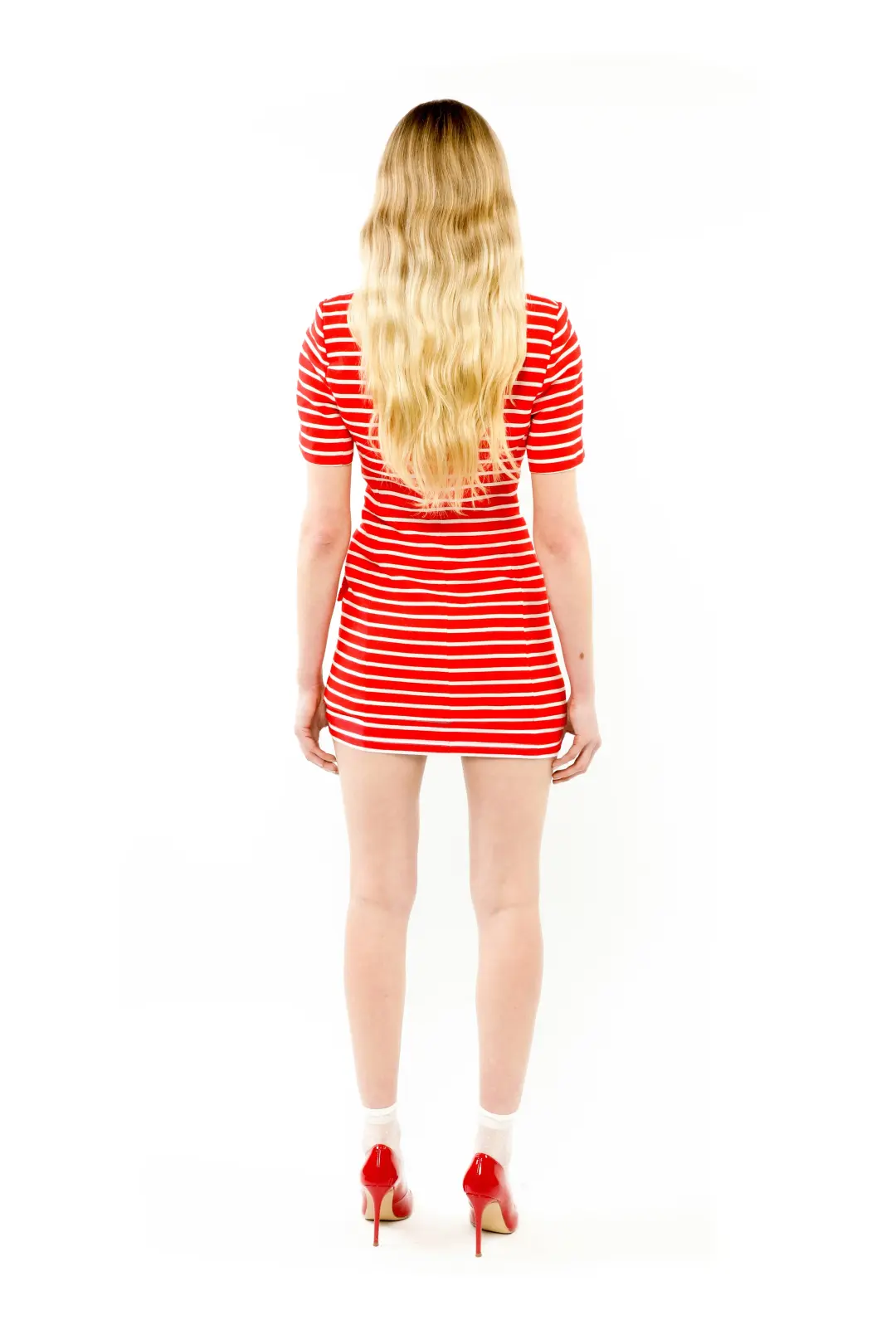 ALICE By Alice McCall Juno Blazer Top Red/White Stripe Size 12 for rent on The Volte - main image