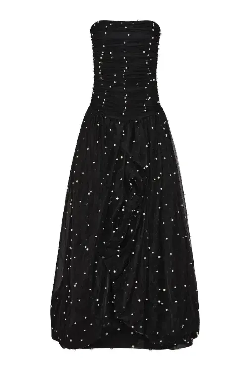Aje Juniper Gown Black Size 8 for rent on The Volte - main image