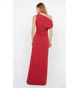 Bec and Bridge Angelina Asym Maxi Dress in Cherry Size S / AU 8 for rent on The Volte - image 4