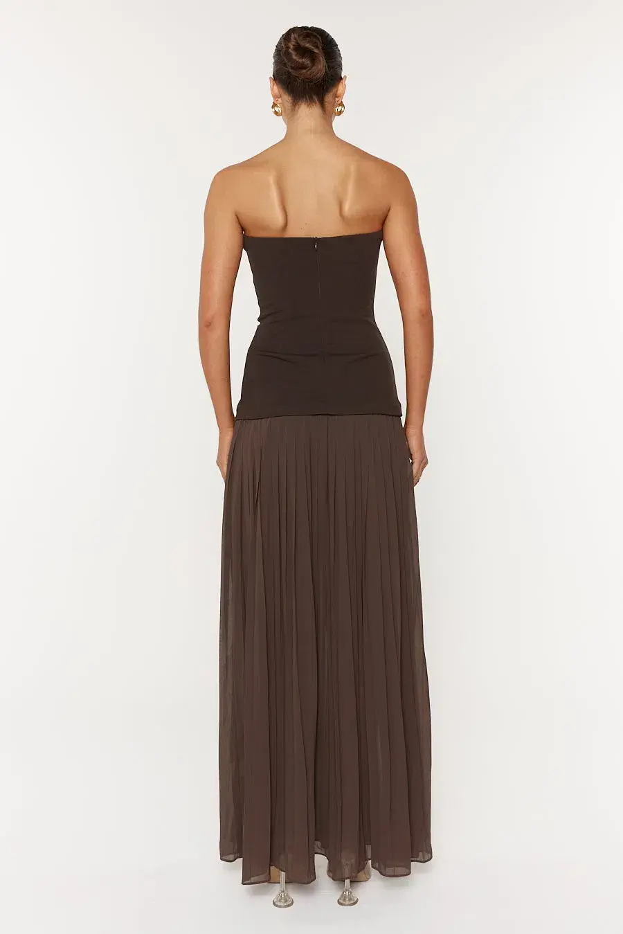 She is Olla Nicolette Maxi Dress Espresso Size 8 for rent on The Volte - main image