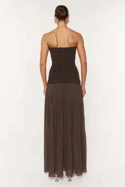 She is Olla Nicolette Maxi Dress Espresso Size 8 for rent on The Volte - image 6
