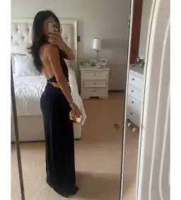 Misha Devon Cupro Maxi Dress Black Size 6 for rent on The Volte - image 4