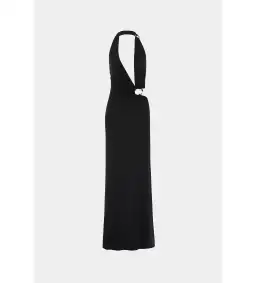 Misha Devon Cupro Maxi Dress in Black Size 8 for rent on The Volte - image 5