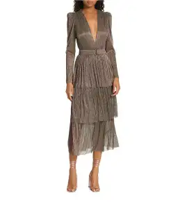 Sabina Musayev Carry Midi Dress in Green Blossom Size XS / AU 6