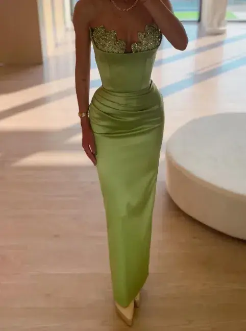 Lia Green Gown Size 8 for rent on The Volte - main image