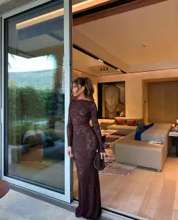 Arcina Ori Monet Maxi Dress Chocolate Brown Size 8/S for rent on The Volte - image 4