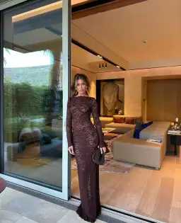 Arcina Ori Monet Maxi Dress Chocolate Brown Size 8/S for rent on The Volte - image 3